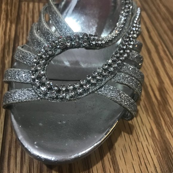 Silver Strappy Heels - Picture 3 of 7